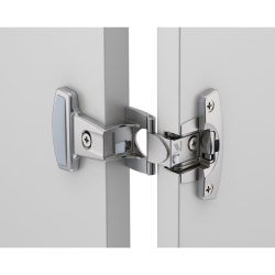 HETTICH Grundscharnier Selekta Pro 2000, mit Spreizmuffe, vorliegend, halb vorliegend, vernickelt