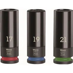 Wera Wheel Impaktor C Set 1 Steckschlüsseleinsatz-Set 1/2 3teilig 05004595001