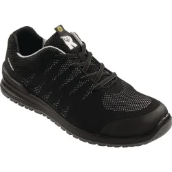RUNNEX Sicherheitshalbschuh SportStar 5108, S1P SRC ESD EN ISO 20344/20345, Grösse 41 schwarz/grau, Polyester