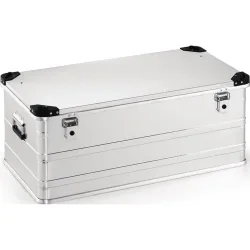 Aluminiumbox, mit Klappverschluss und Stapelecken, L902xB495xH380mm 140 l