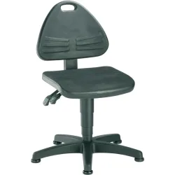 Arbeitsdrehstuhl, gepolstert mit PU-Schaum, mit Bodengleitern, Höhenverstellbereich 430 - 600 mm bimos