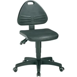 Arbeitsdrehstuhl, gepolstert mit PU-Schaum, mit Rollen, Höhenverstellbereich 430 - 600 mm bimos