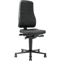 Arbeitsdrehstuhl All-in-One, mit Rollen, PU-Schaum, schwarz bimos