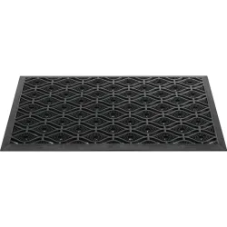 Fussmatte, L450xB750xS15mm, schwarz Gummi