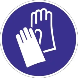 Gebotszeichen ASR A1.3/DIN EN ISO 7010, Kunststoff, Handschutz benutzen