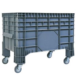 Grossbehälter aus Polyethylen, 285 Liter, mit 4 Lenkrollen