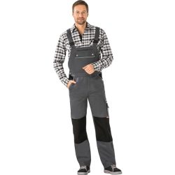PLANAM Latzhose Canvas 320 Gr.54 grau/schwarz