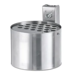 RENNER Wandascher rund, ohne Pfosten, Edelstahl, 4 Liter