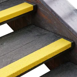 Mehlhose Treppenkantenprofil aus GFK Medium, gelb, Länge 1.000 mm