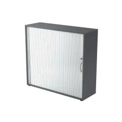 Aktenschrank Office Silber/Grau Holz/Kunststoff 120 cm 40 cm 110 cm - Farbe: Silber, Graphit - Material: Holzwerkstoff, Kunststoff - Aktenschrank