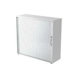 Hammerbacher Rollladenschr.hor. 3OH 120cm BM Weiss/Silber