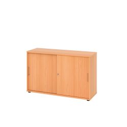 Aktenschrank Office Braun Holz 120 cm 40 cm 74.8 cm - Farbe: buche - Material: Holzwerkstoff - Aktenschrank
