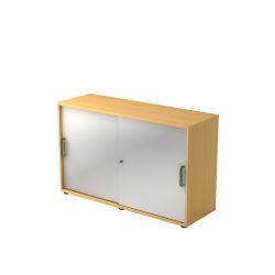 Hammerbacher Schiebetürenschrank 2FH SG Buche, Silber 1.200 x 400 x 748 mm