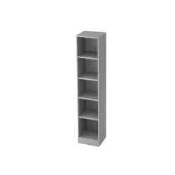 Hammerbacher Regal 5FH Grau 406 x 400 x 2.004 mm