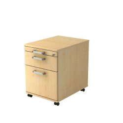 Rollcontainer Office Braun Holz 42.8 cm 59 cm 58 cm - Farbe: Ahorn Dekor - Material: Holzwerkstoff - Rollcontainer