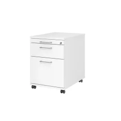 Hammerbacher Rollcontainer 58cm,1Schub,1HR, Schl.BS Weiss