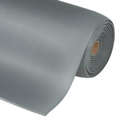 NoTrax Anti-Ermüdungsmatte, PVC/Vinylschaum, gerillt, lfm x 1.220 mm, grau