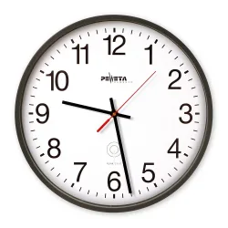 PEWETA Funk-Wanduhr DCF77 Typ 130, Ø 300 mm, schwarz