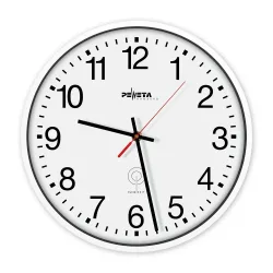 PEWETA Funk-Wanduhr DCF77 Typ 130, Ø 300 mm, weiss