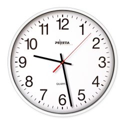 PEWETA Quarz-Wanduhr Typ 130, Ø 300 mm, weiss