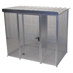 Gasflaschen-Container für 60 Flaschen, mit Dach