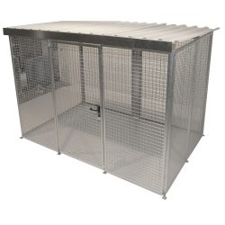 Gasflaschen-Container für 104 Flaschen, mit Dach