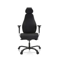 hjh OFFICE Arbeitsstuhl / Chefsessel RESISTIO XXL Stoff, schwarz