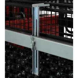 Logitrans Klemmvorrichtung für Elektro-Stapler, schwenkbar, einstellbare Boxenhalter