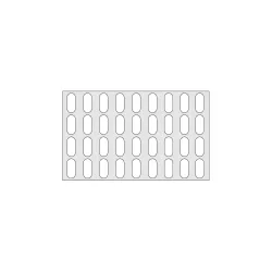 Fachboden für Aluminium-Regal, Kunststoffgitter, BxT 950 x 580 mm