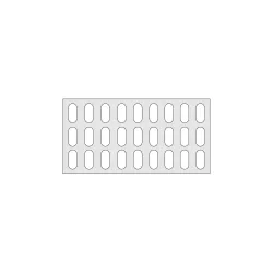 Fachboden für Aluminium-Regal, Kunststoffgitter, BxT 950 x 480 mm