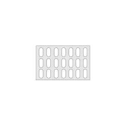 Fachboden für Aluminium-Regal, Kunststoffgitter, BxT 750 x 480 mm