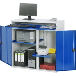 Computer-Schrank Typ 1100T-M60, B 1100 x T 520 x H 1060 mm, stationär