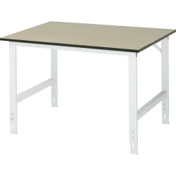 RAU höhenverstellbarer Werktisch Serie TOM, HxBxT 760-1.080 x 1.250 x 1.000 mm, MDF Arbeitsplatte