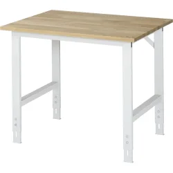 RAU Arbeitstisch, Buche-Platte, B 1000 x T 800 x H 760-1080 mm