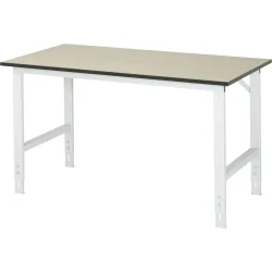 RAU höhenverstellbarer Werktisch Serie TOM, HxBxT 760-1.080 x 1.500 x 800 mm, MDF Arbeitsplatte