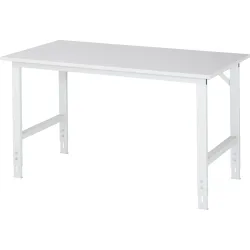Arbeitstisch, Melamin-Platte, B 1500 x T 800 x H 760-1080 mm