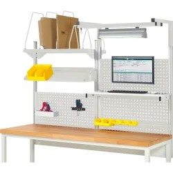 System-Aufbau-Komplettset 6, für Werkbank, Breite 2000 mm RAU