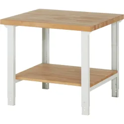 RAU Werkbank Serie 7000, HxBxT 790-1.140 x 1.000 x 900 mm, Ablageboden unten