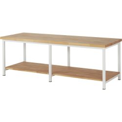 RAU Werkbank Serie 8000, HxBxT 840-1.040 x 2.500 x 900 mm, Ablageboden unten