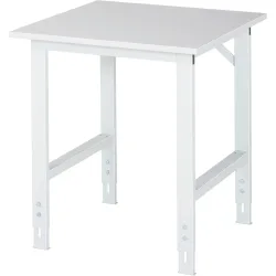 Arbeitstisch, Melamin-Platte, B 750 x T 800 x H 760-1080 mm