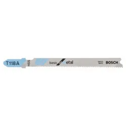 Bosch Accessories 2608631964 Stichsägeblatt T 118 A Basic for Metal, 100er-Pack 100 St.