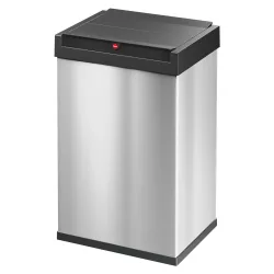 Hailo Bix-Box Swing L 8401110 Mülleimer 35 l Edelstahl (L x B x H) 340 x 339 x 545 mm Silber, Schwarz Selbstschließender