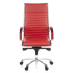 hjh OFFICE Bürostuhl / Chefsessel PARMA 20 Leder, rot