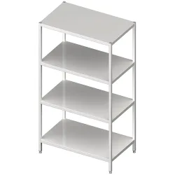 Stalgast Regal mit glatten Böden, 1000x400x1800 mm, Selbstmontage