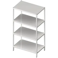 Stalgast Regal mit glatten Böden, 800x600x1800 mm, Selbstmontage