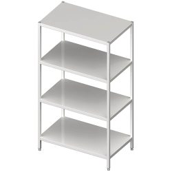 Stalgast Regal mit glatten Böden, 1200x700x1800 mm, verschweisst