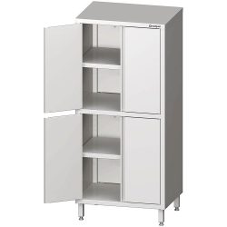 Stalgast Hochschrank mit Flügeltüren, 800x500x1800 mm, mit zwei Schrankräumen, verschweisst