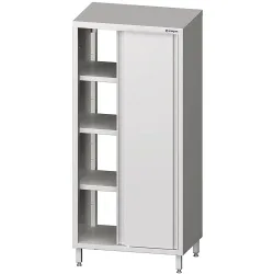 Stalgast Durchreiche-Hochschrank mit Schiebetüren, 1000x700x2000 mm, verschweisst