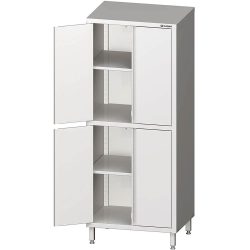 Stalgast Hochschrank mit Flügeltüren, 800x500x2000 mm, mit zwei Schrankräumen, verschweisst