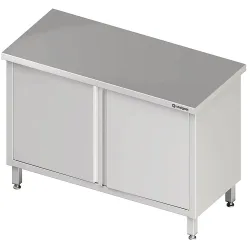 Stalgast Durchreicheschrank mit Flügeltüren, 1300x600x850 mm, ohne Aufkantung, verschweisst